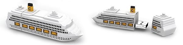 custom usb flash drive ship design