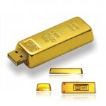 GOLD BAR BULLION - Custom USB Flash Drive - Metal