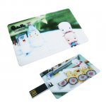 Full Colour Custom USB Flash Drive - Card Shape - GREAT CREDIT